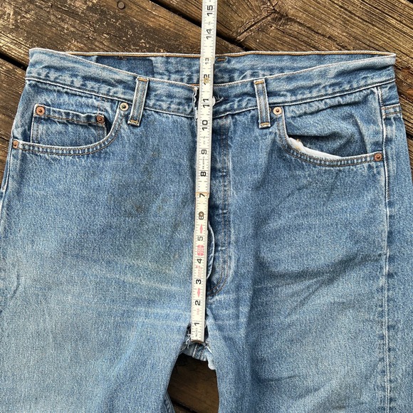 Vintage 501 Button Fly Levi’s Jeans | Size 34” | Straight Leg | - Picture 4 of 8